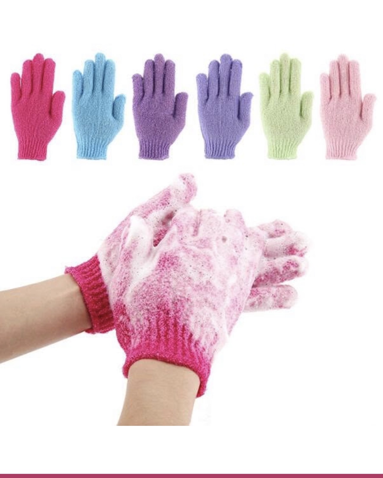 Deep clean exfoliating gloves