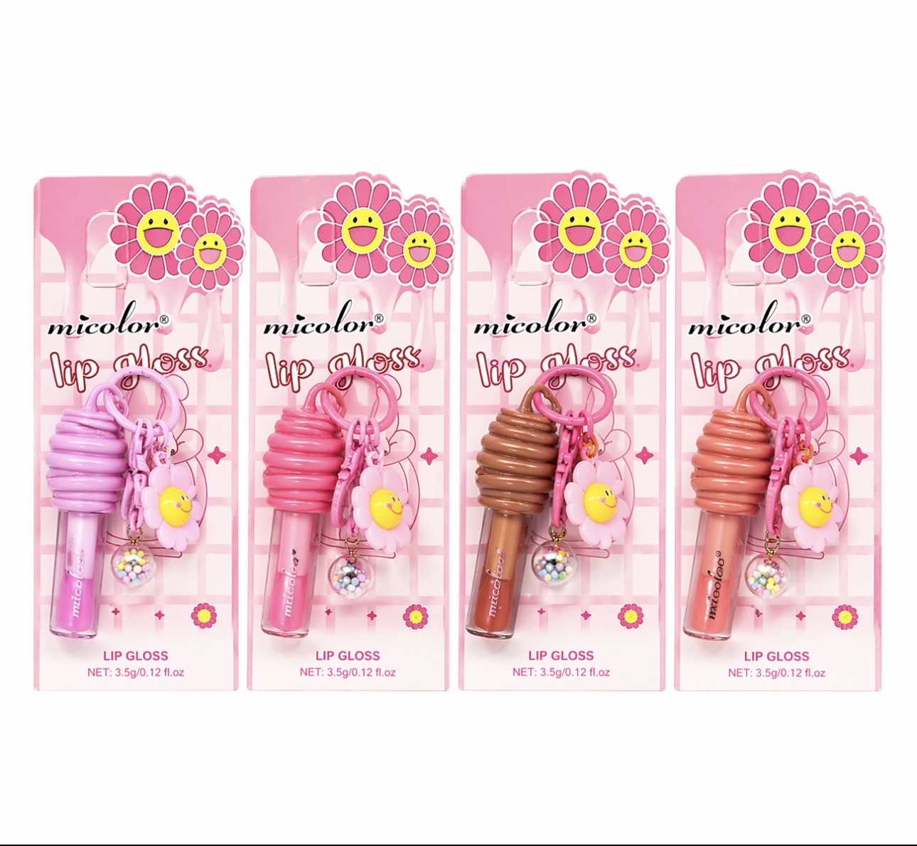 Honey Dipper Lip Gloss with Keychain