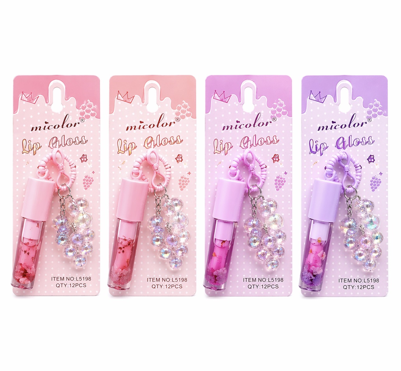 Shimmer Lip Gloss with key chain