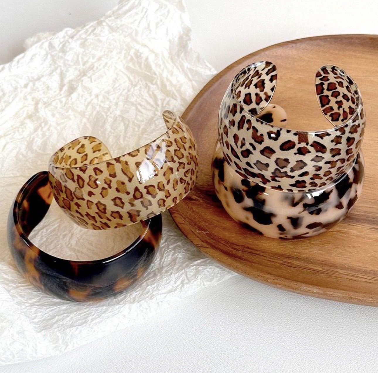 Leopard & Tortoiseshell Acrylic 4piece Collection