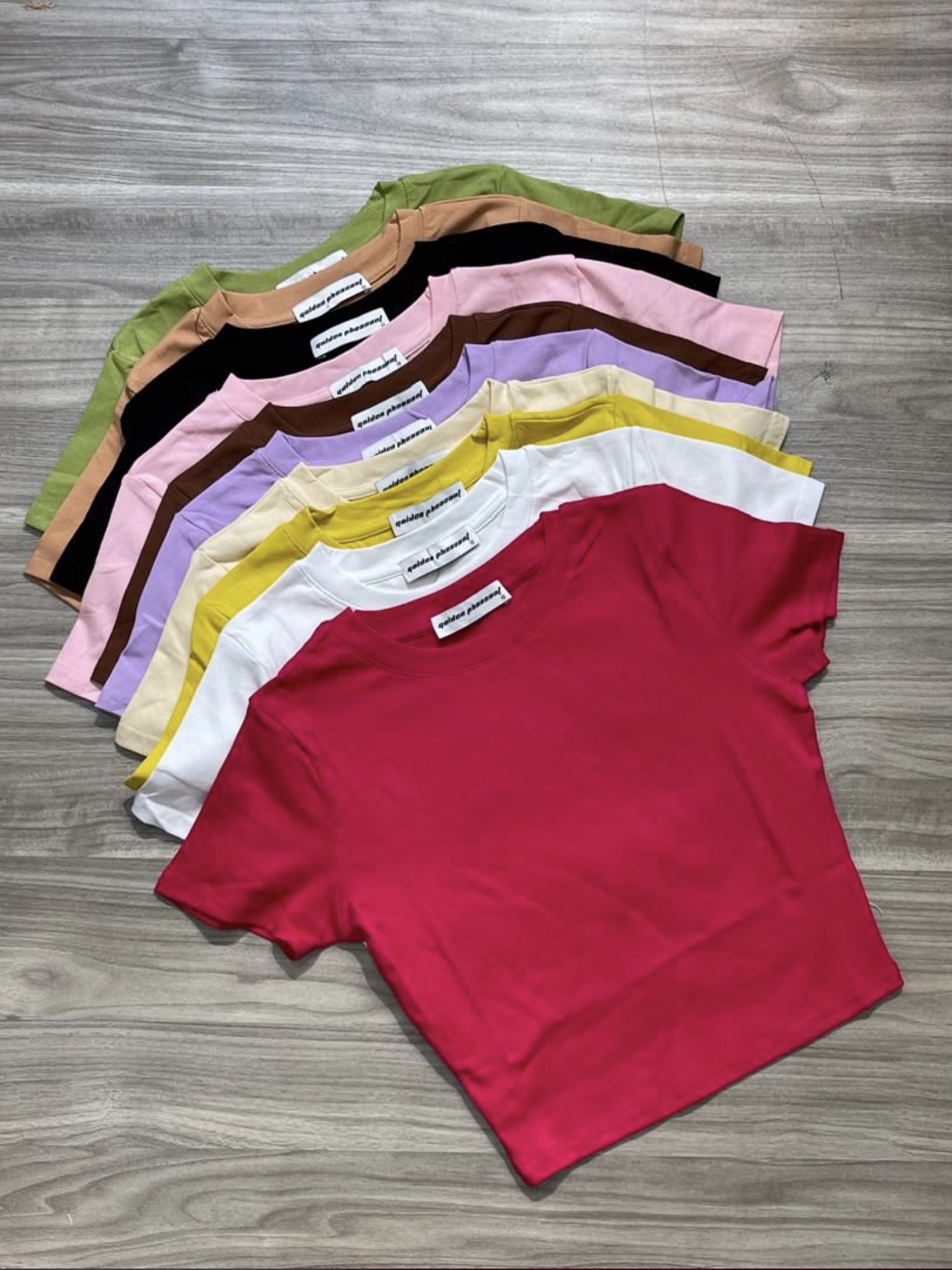Cotton Round neck croptop